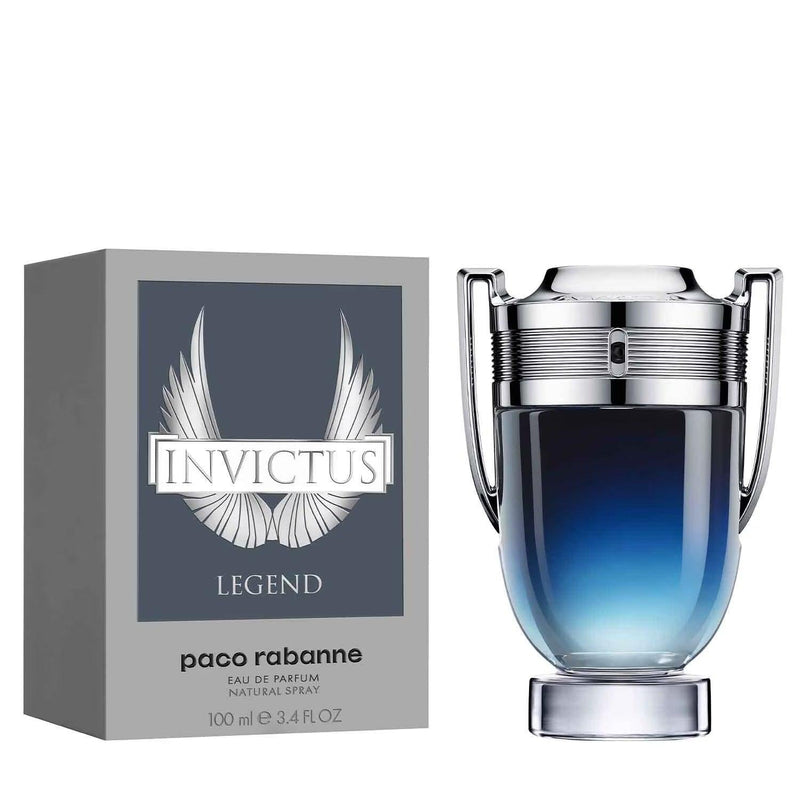 Pachet promoțional de 3 parfumuri: Paco Rabanne INVICTUS LEGEND, Paco Rabanne INVICTUS și Paco Rabanne INVICTUS VICTORY 100ml.