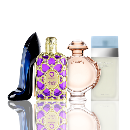 Combo 4 Parfumuri - Light Blue + Orientica Velvet Gold + Good Girl + Olympea 100ML