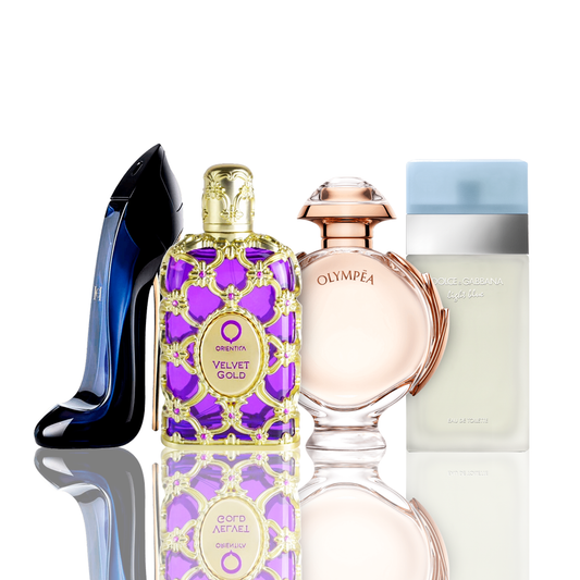 Combo 4 Parfumuri - Light Blue + Orientica Velvet Gold + Good Girl + Olympea 100ML