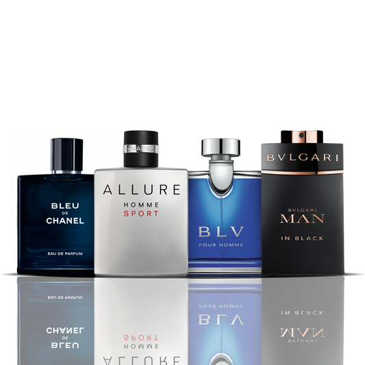 Combo 4 Parfumuri - Bleu de Chanel + Allure Sport + BLV + Bvlgari Man in Black 100ML